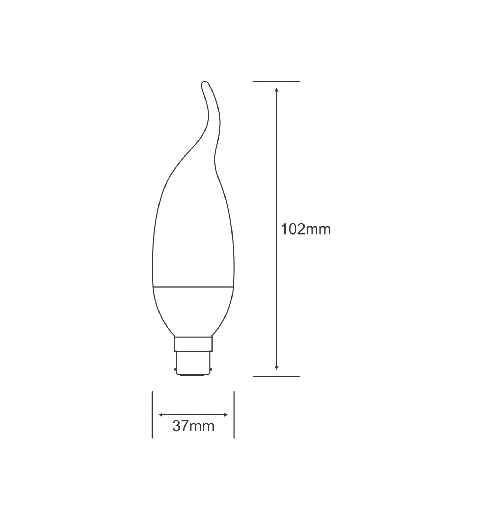 Extra Mini Sup Candle Tip Compact Fluorescent Luxram Decorative Candle